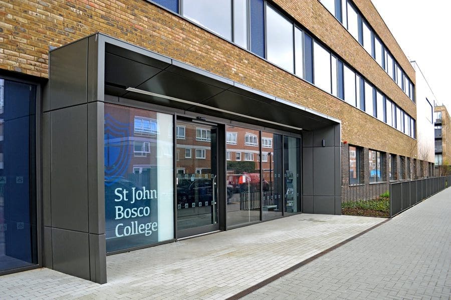 ST JOHN BOSCO FRONT OF SCHOOL